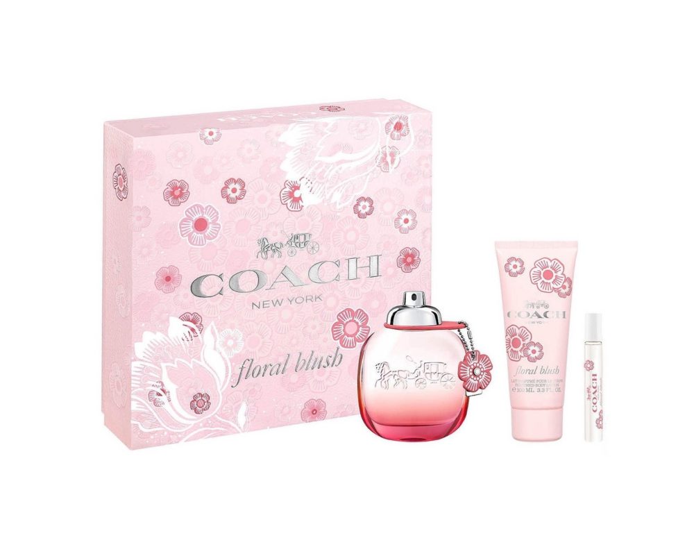 Coach New York Floral Blush 3Pc Set Perfumes Fragrances Gift Sets