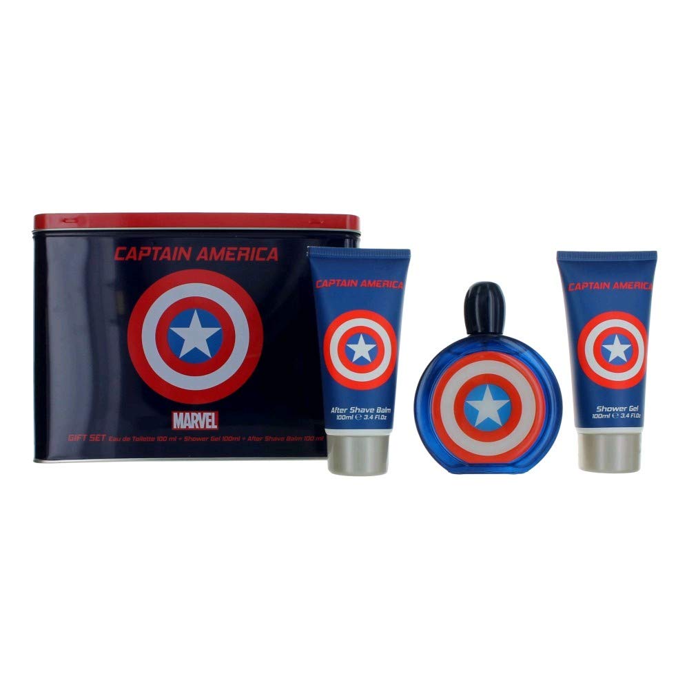 Marvel Captain America 3 Piece Gift Set for Men (Limited Edition)