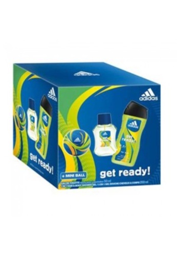 Adidas Get Ready EDT 50mL + Shower Gel 250mL + Mini Ball