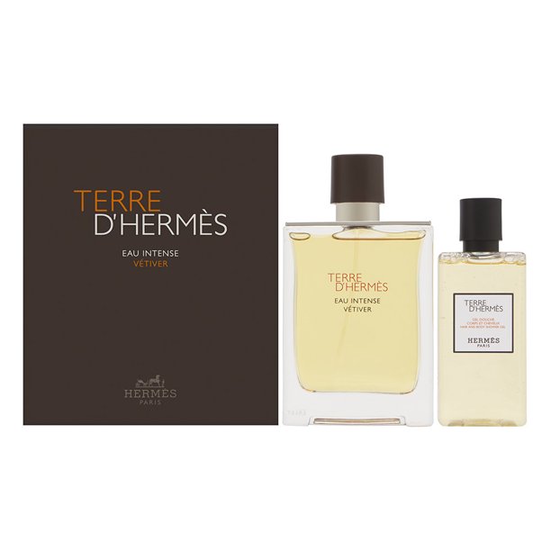 Hermes Terre Eau Intense Vetiver EDP 2pc Set Perfumes Fragrances Gift Sets Perfume Station