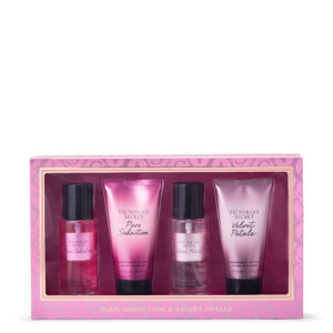 Victoria's Secret - Pure Seduction Body Mist 75mL+Body Lotion 75mL+Velvet Petals 75mL+Body Lotion 75mL(4Pcs Luxe Set)
